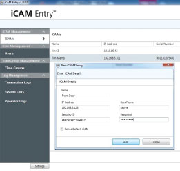 iCAM Entry Arayüzü 1